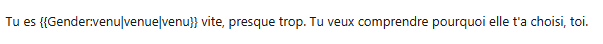 Texte adaptatif selon le genre
